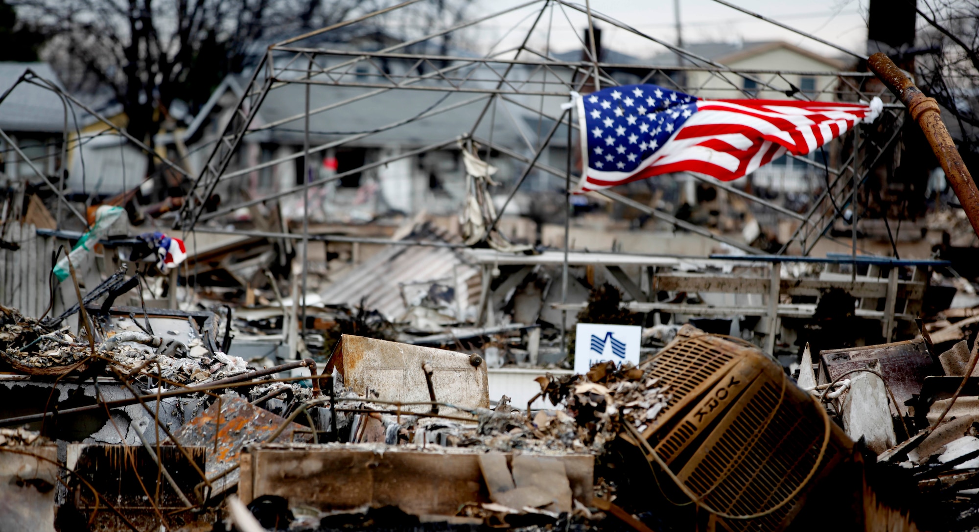Rubble remains after Hurricane Sandy hits the upper east coast of the country Nov. 11, 2012. Sandy is considered the deadliest and most destructive hurricane of the 2012 Atlantic hurricane season, as well as the second-costliest hurricane in U.S. history.(U.S. Marine Corps photo by Lance Cpl. Scott W. Whiting/Released) 