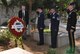 Lt. Col. John Thomas, 425th Air Base Squadron commander, Master Sgt. Edgardo 
Pineda, 425th ABS acting first sergeant and Army Lt. Gen. John Nicholson, NATO Headquarters Allied Land Command Izmir commander, salute after laying the U.S. Air Force wreath during a U.S. Memorial Day joint wreath laying ceremony at Karabağlar Paşa Köprü  Cemetery May 25, 2015, at Izmir, Turkey. (U.S. Air Force photo by Tanju Varlıklı)

