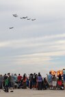 The Tora Tora Tora demonstration group performs a reenactment of the Japanese attack on Pearl Harbor Dec. 7, 1941, while a crowd watches during the 2015 Joint Base San Antonio Air Show and Open House Oct. 31 at JBSA-Randolph. There was also a demonstration by the U.S. Air Force Aerial Demonstration Squadron,  “Thunderbirds;” The U.S. Air Force Parachute Team, “Wings of Blue;” and the U.S. Army Parachute Team, “Golden Knights.” (U.S. Air Force photo by Senior Airman Krystal Wright)