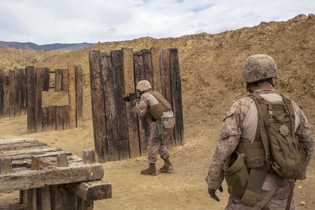 U.S. Marines participate in live-fire drills during Trident Juncture 2015 in Almeria, Spain, Oct. 27, 2015. U.S. Marine Corps photo by Cpl. Gabrielle Quire