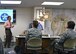 Dr. Scott Jones, San Antonio Uniformed Services Health Education Consortium dean, leads a discussion about self-leadership during the Interprofessional Clinical Leadership Program Oct. 16, 2015, at the Wilford Hall Ambulatory Surgical Center. The course aims to help 59th Medical Wing leaders improve patient care by mastering multiple clinical and leadership competencies.