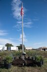A Fallen Hero memorial stands to the entrance of Expeditionary City, a mockup of a forward operating base during the 2015 Joint Base San Antonio Air Show and Open House Oct. 31, 2015 at JBSA-Randolph, Texas. Air shows allow the Air Force to display the capabilities of our aircraft to the American taxpayer through aerial demonstrations and static displays and allowing attendees to get up close and personal to see some of the equipment and aircraft used by the U.S. military today. (U.S. Air Force photo by Johnny Saldivar) 

