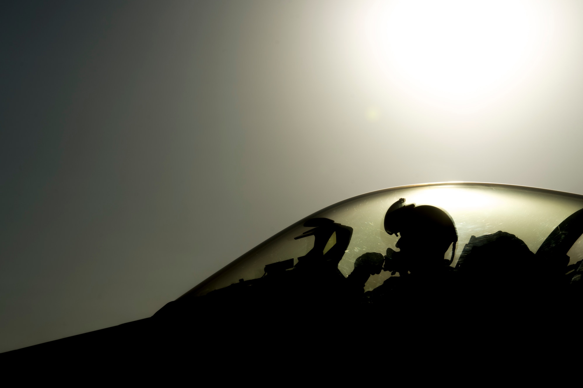 Lt. Col. Michael Meyer, 421st Expeditionary Fighter Squadron commander, deployed from Hill Air Force Base, Utah, performs pre-flight checks on an F-16 Fighting Falcon at Bagram Airfield, Afghanistan, Oct. 30, 2015. Airmen assigned to the 421st FS, known as the “Black Widows,” arrived here Oct. 28, 2015 in support of Operation Freedom’s Sentinel and NATO’s Resolute Support mission. (U.S. Air Force photo/Tech. Sgt. Robert Cloys/Released)