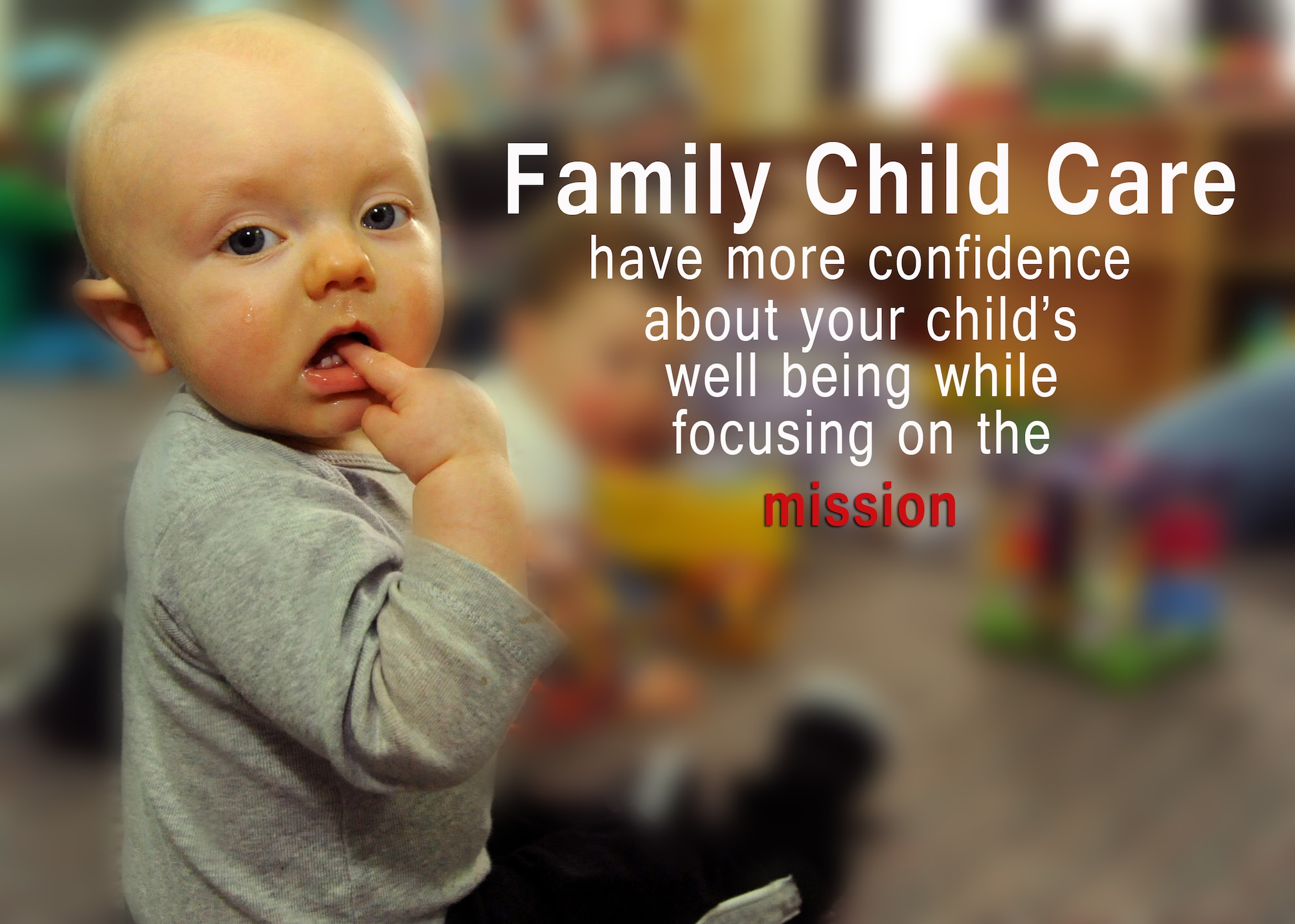 Family Child care is an Air Force-wide program that's goal is to provide vetted, certified quality child care to families who have an association with an installation. This incudes active duty, guard, reserve, civilian and contractors.(U.S. Coast Guard photo by Chief Warrant Officer Donnie Brzuska)