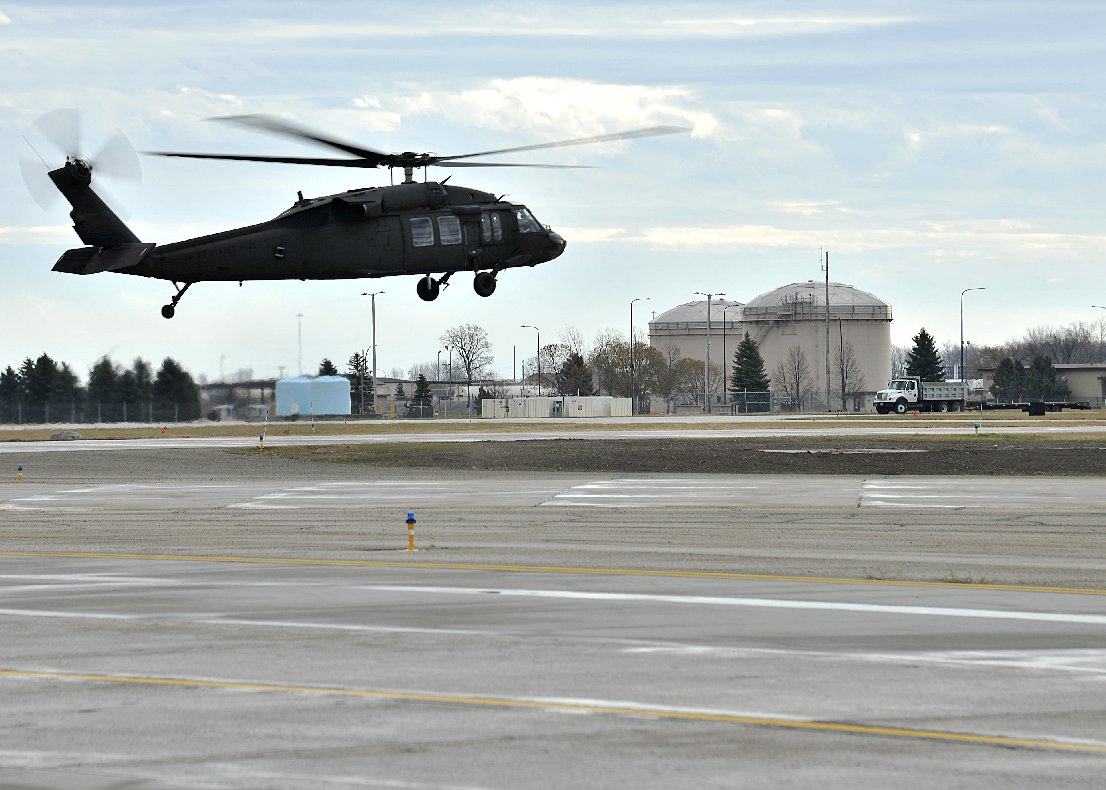 Grand Forks AFB hosts Army ROTC Black Hawk flight > Grand Forks Air