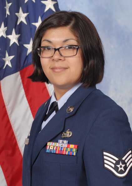 U.S. Air Force Staff Sgt. Sandra N. Centeno, 316th Training Squadron instructor, poses for a photo. (Courtesy photo)