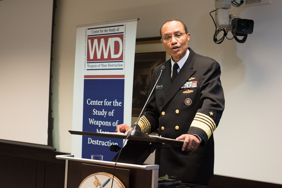 On Thursday, October 8, 2015, a seminar on "Deterrence Imperatives: Capabilities and Education" was jointly convened by the Center for the Study of Weapons of Mass Destruction, the National Institute for Public Policy, and Missouri State University's Graduate Department of Defense and Strategic Studies. The event took place in Lincoln Hall at Fort McNair in Washington, DC.