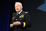 Army Maj. Gen. Raymond Carpenter, acting director of the Army National Guard, gives an overview of the state of the Army Guard during the 2011 Joint Senior Leadership Conference at Gaylord National Harbor in Oxen Hill, Md. Nov. 7, 2011.