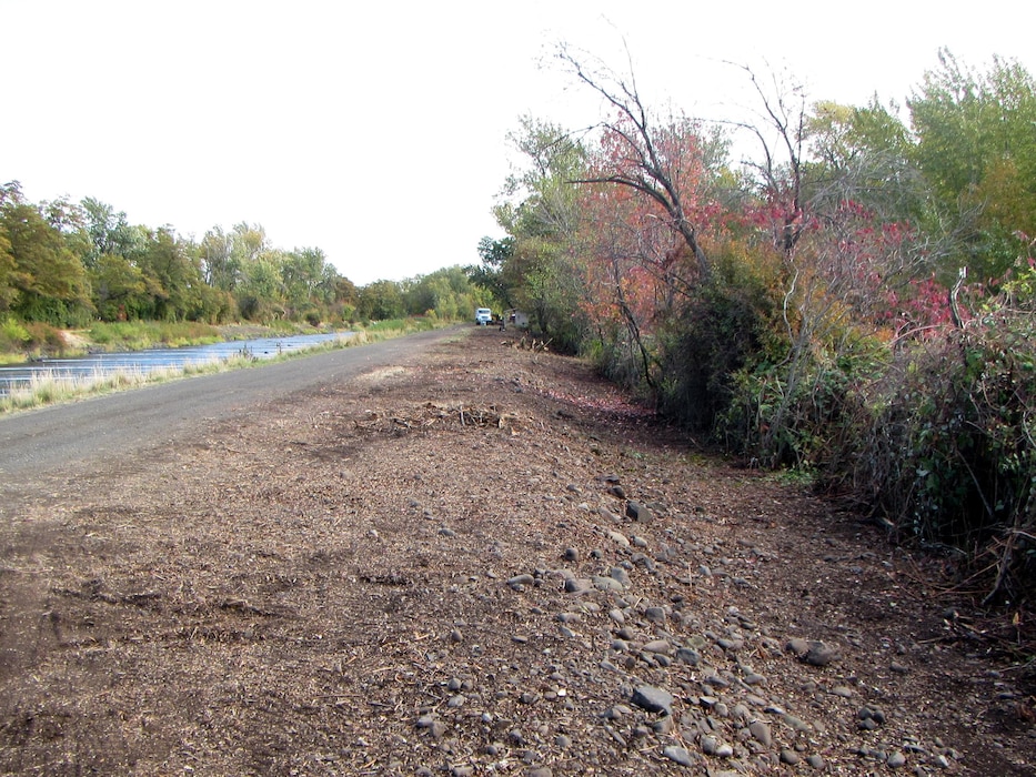 Phase-1 of work to remove overgrown vegetation encroaching onto the Corps-managed portion of the Mill Creek Levee System began Oct. 8. Workers with heavy equipment and vehicles are removing overgrown vegetation which has encroached into the levee’s maintenance zone. Construction fencing and signs will be placed to alert visitors to the closure and encourage public safety.