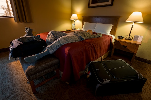 The Sagebrush Inn at Mountain Home Air Force Base, Idaho, is ranked third in Air Force lodging worldwide as of Nov. 2, 2015. Customers cited clean, spacious rooms and a friendly staff. (U.S. Air Force photo by Airman Chester Mientkiewicz/RELEASED)
