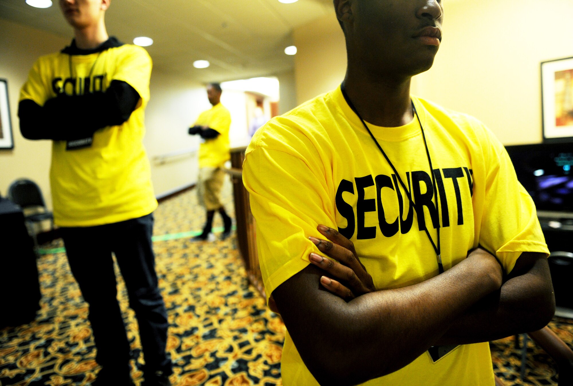 Members from the 5th Maintenance Operations Group volunteered as security at iMagicon in Minot, N.D. Oct. 30, 2015. iMagicon is a comic book convention that showcases local filmmakers, local businesses and promotes anything pop culture, with several Airmen from Minot Air Force Base volunteering during the two day event. (U.S. Air Force photo by Staff Sgt. Chad Trujillo)