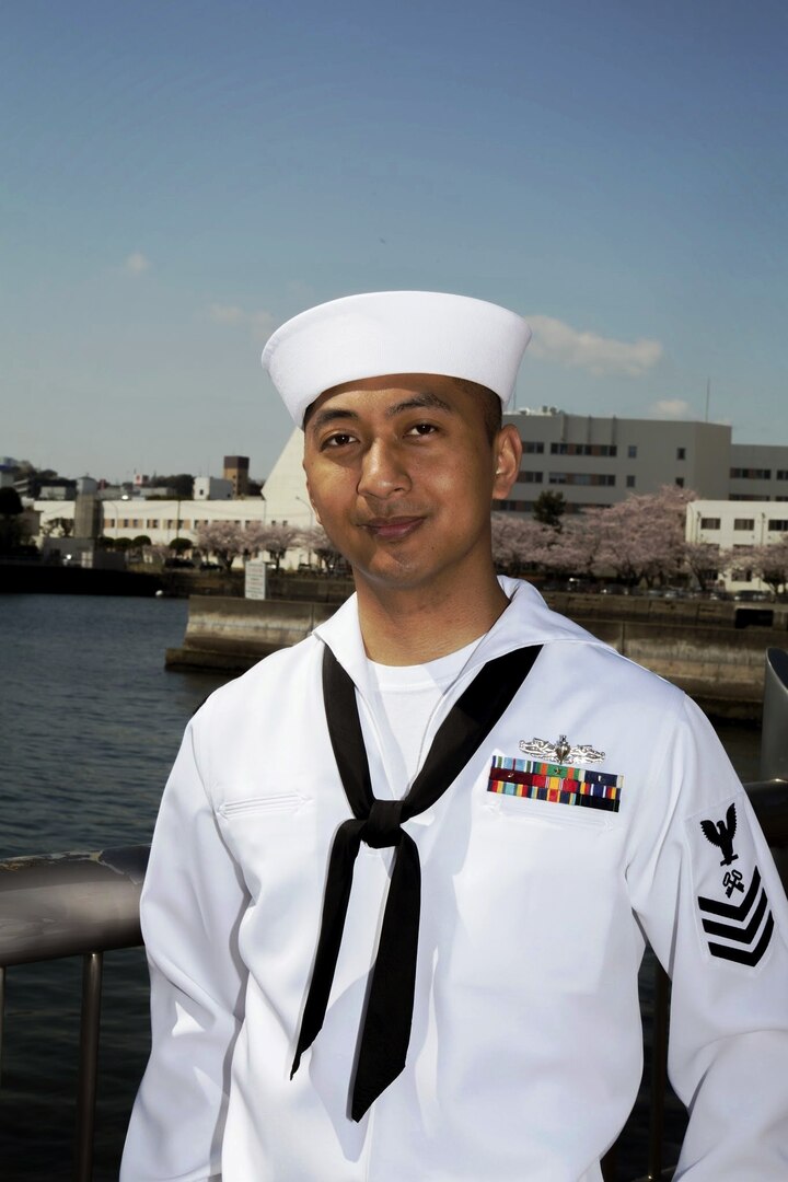 Navy Petty Officer 1st Class Jayzen Bartolome has been awarded the Global Distribution Excellence: Junior Non-Commissioned Officer of the Year award for his work as the Defense Logistics Agency Distribution Yokosuka, Japan, Storage Division leading petty officer.