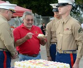 Marine Depot Maintenance Command leaders and its workforce observe the Marine Corps’ 240th birthday with a traditional cake-cutting ceremony in front of the command’s headquarters, Nov. 3.