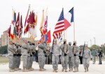 Fort Sam Houston service members stand in formation during last year’s Salute to Veterans Ceremony Nov. 14, 2014. Last year, Fort Sam Houston paid special recognition to World War II veterans who fought in France. This year’s ceremony, scheduled for 11 a.m. Nov. 13 at MacArthur Parade Field, will highlight Vietnam veterans. The ceremony recognizes all veterans of all services, however, and is open to the public.