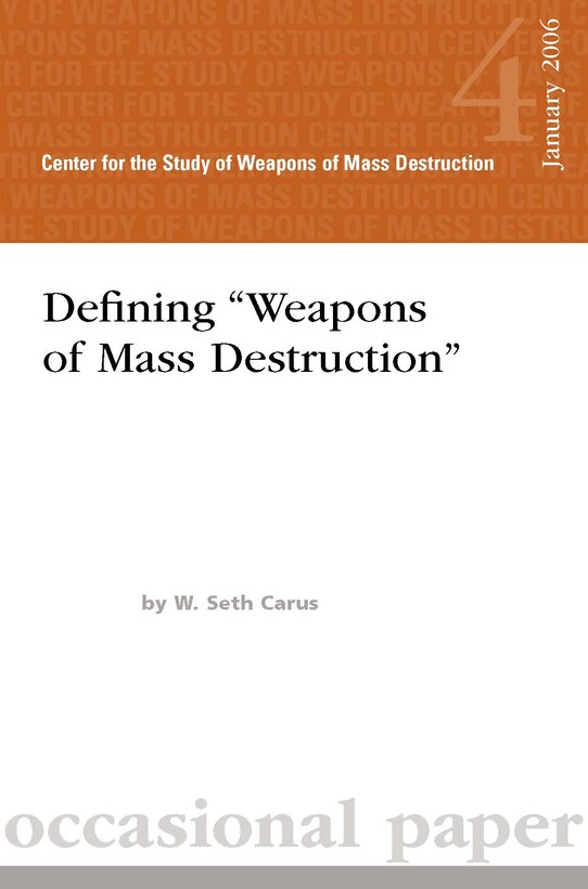 Defining "Weapons of Mass Destruction"