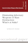 Eliminating Adversary Weapons of Mass Destruction: What's at Stake?