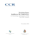 Anthrax in America: A Chronology and Analysis of the Fall 2001 Anthrax Attacks