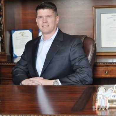 Maj. Brett Bonin, 854th Combat Operations Squadron, is a three-time awardee of the Military Outstanding Volunteer Service Medal. He is a Citizen Airman, who serves as a Cyber Command and Control Mission System senior duty officer in the U.S. Air Force Reserve and as a Global Security Officer for Hewlett-Packard in his civilian profession. Inspired by the outpouring of support after being displaced as a result of Hurricane Katrina, he has dedicated himself to community service, and is working toward a fourth volunteer service medal. (Courtesy Photo)  