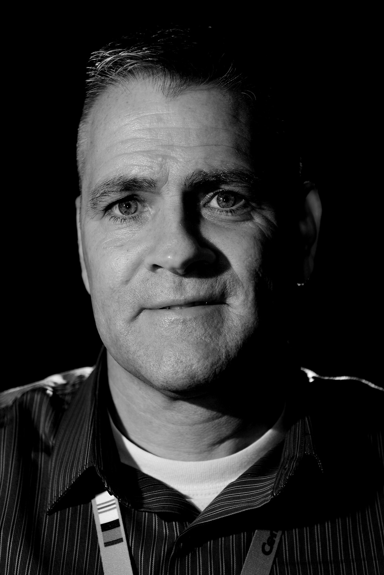Chris Figura
20 years of service
(6 years in Air Force, 14 years in Army)
Specializations: Armament Specialist, Firefighter, Security Police, Recruiting
“I’ve worked with homeless veterans as a counselor, and I help those people that have hit rock bottom to get back on their feet and be productive in society. I feel it is a calling of mine, because I can relate, I’ve been through the deployments, and I’ve dealt with PTSD in the past. It’s easier to counsel somebody when you have a good idea of what they’re going through, and help them see that there can be a light at the end of the tunnel.” (U.S. Air Force photo/Airman 1st Class Erica Holbert-Siebert)