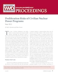 Proliferation Risks of Civilian Nuclear Power Programs