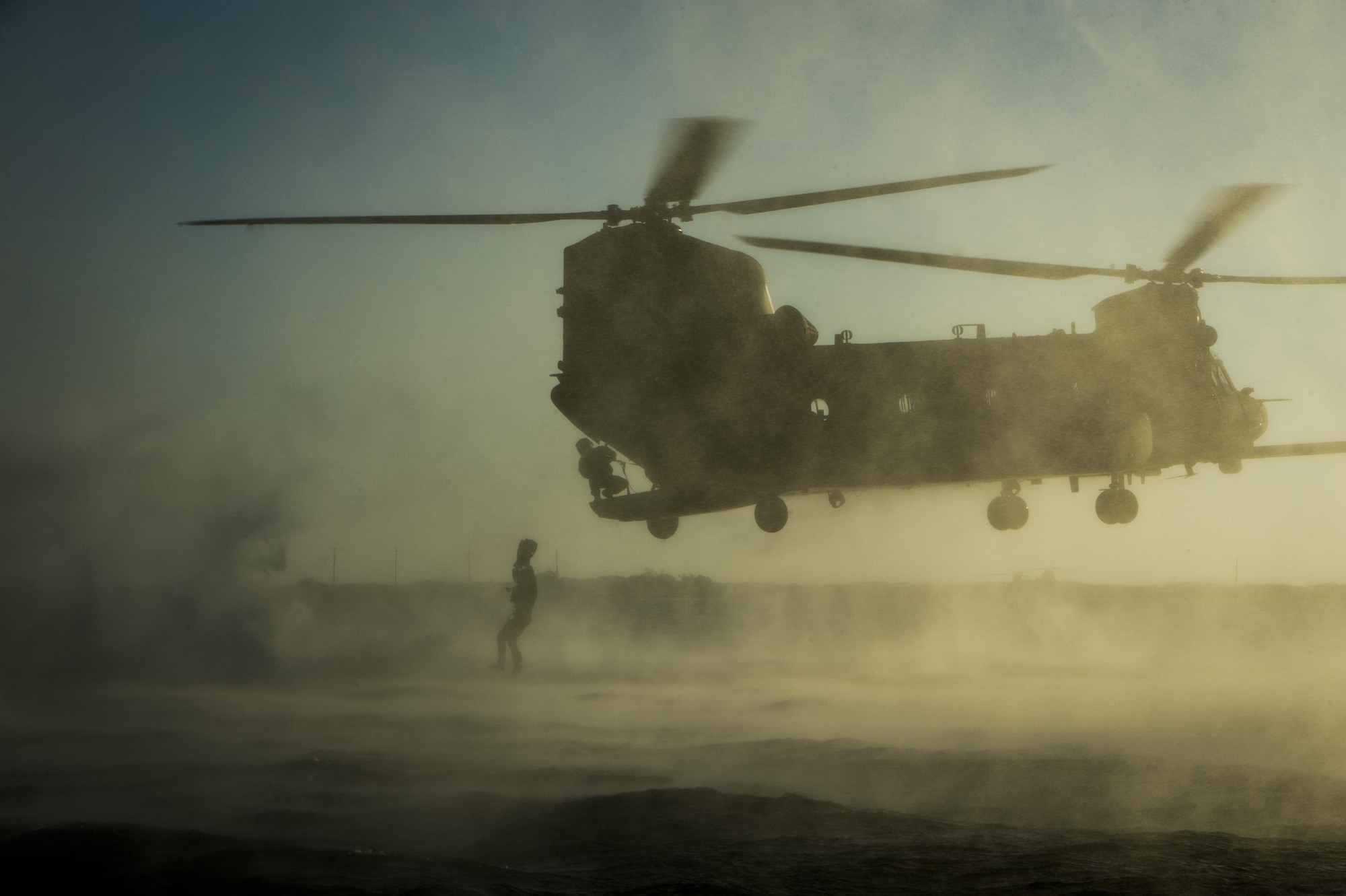 Marine Raiders with the Marine Corp Special Operations Command perform helocast training with the 160th Special Operations Aviation Regiment out of Fort Campbell, Kentucky, at Hurlburt Field, Fla., Oct. 29, 2015. The 160th SOAR, also known as the Night Stalkers, is a special operations force that provides helicopter aviation support for general purpose forces and joint special operations forces. (U.S. Air Force photo by Senior Airman Christopher Callaway) 