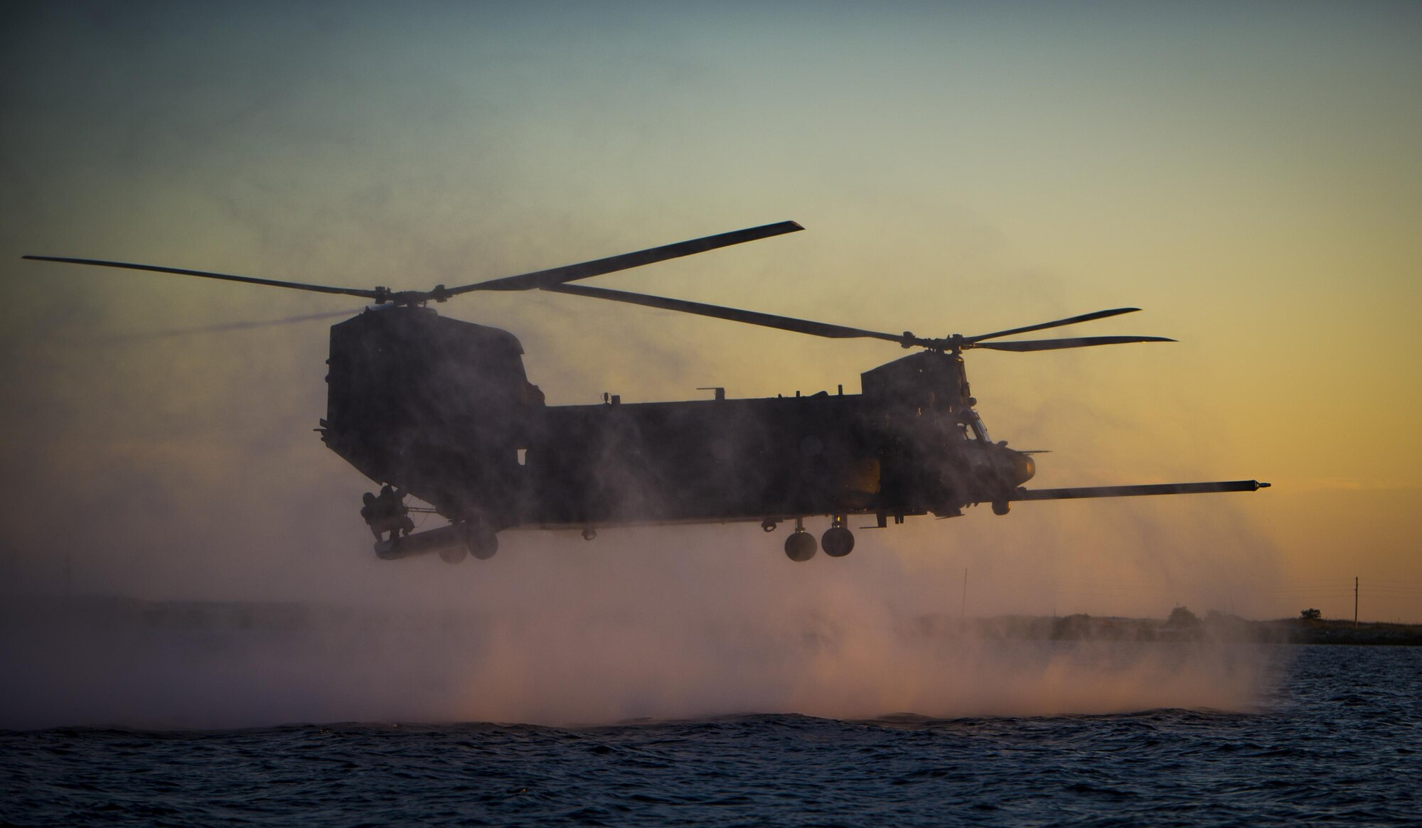 Marine Raiders with the Marine Corp Special Operations Command perform helocast training with the 160th Special Operations Aviation Regiment out of Fort Campbell, Kentucky, at Hurlburt Field, Fla., Oct. 29, 2015. The 160th SOAR, also known as the Night Stalkers, is a special operations force that provides helicopter aviation support for general purpose forces and joint special operations forces. (U.S. Air Force photo by Senior Airman Christopher Callaway) 