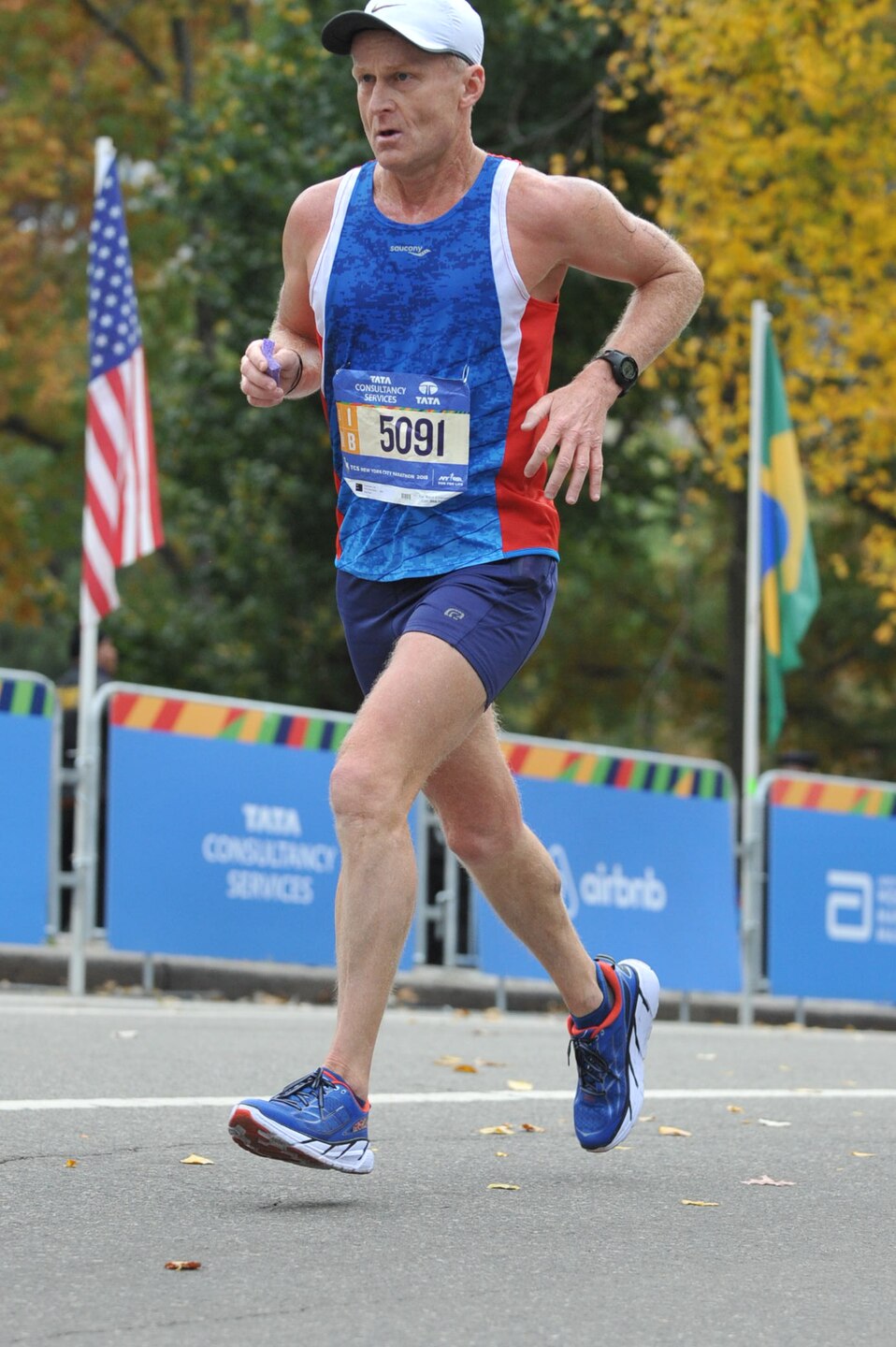Chamberlain pushed through to the finish, despite the cramping calf pain he felt with every hill climb during his first 8 miles and slowing to help another runner. "We owe it to each other to slow down and reach out a hand to one another. I hope with all my heart that she made it to the finish line. I’ll always believe she did."