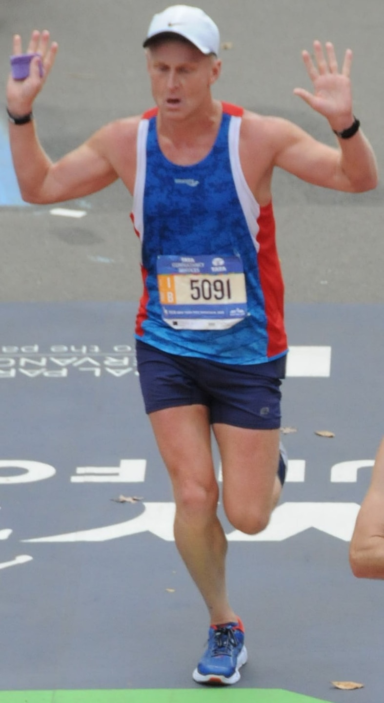 Success can mistakenly be defined as running the marathon until you crawl across the finish line. I want to finish strong and enjoy every moment of it. On November 1, 2015, Joe Chamberlain finished the New York City Marathon with a time of 3:10:20.
