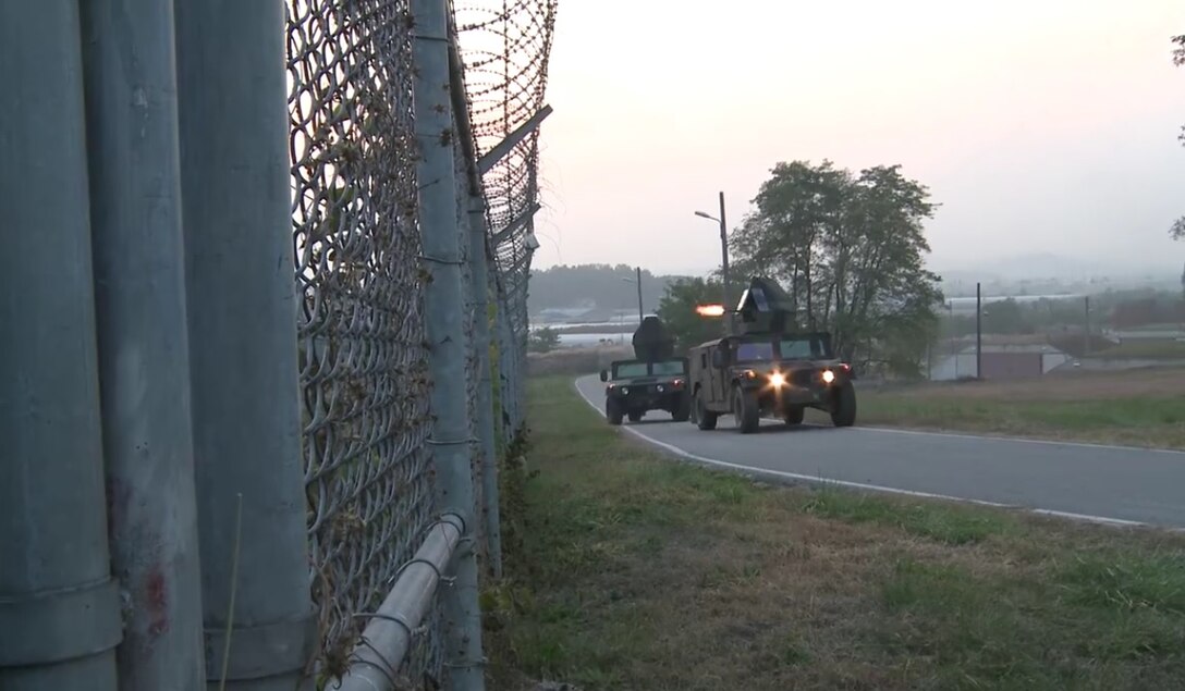 51st Security Forces Squadron Defenders engage in a simulated Opposition Forces attack during exercise Vigilant Ace 16, November 04, 2015. (U.S. Air Force photo/Senior Airman Kelly Greenwell)
