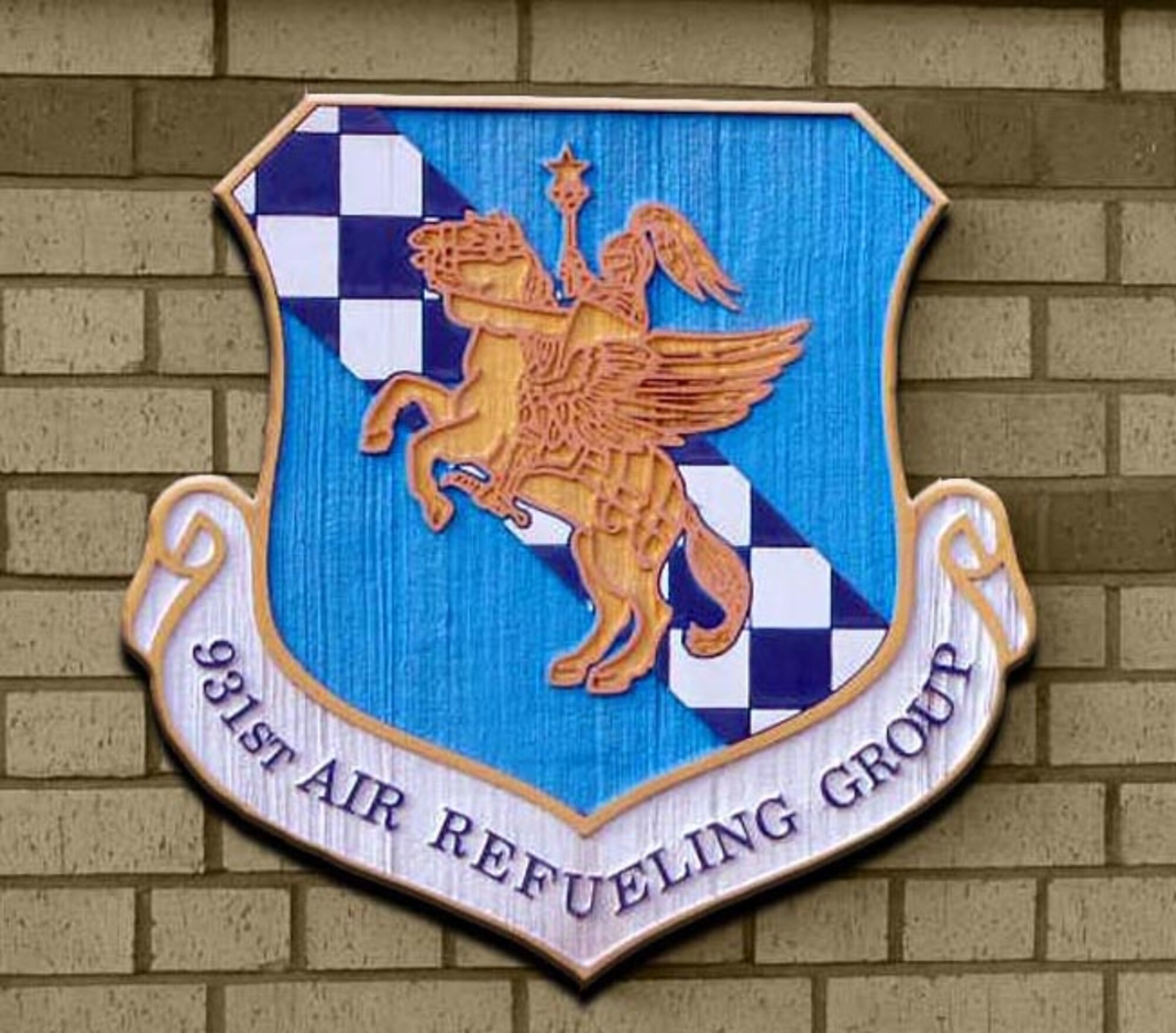 931st Air Refueling Group Unit Shield
