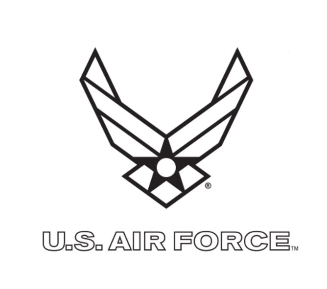 The Air Force Symbol is a registered trademark. Use of this logo by any non-Federal entity must receive permission from the Air Force Branding and Trademark Licensing Office at licensing@us.af.mil. Non-Federal entities wishing to use the Air Force Symbol should reference the DoD Guide on the use of Government marks. The link to the guide can be found at http://www.defense.gov/Media/Trademarks. Those with a valid CAC may download high-resolution versions of the Symbol from the Air Force Portal. The link to the graphics is located under the “Library and Resources” tab. Guidance on the proper use and display of the Symbol can be found in AFI35-114.