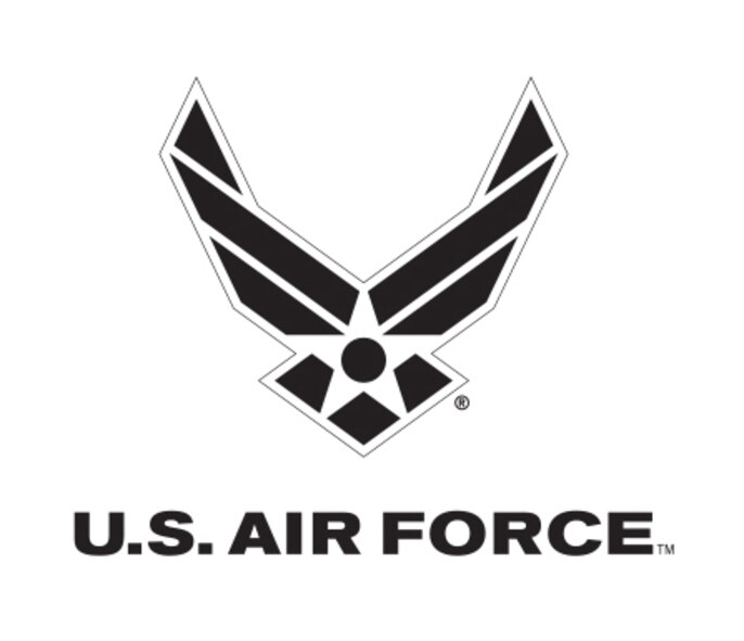 The Air Force Symbol is a registered trademark. Use of this logo by any non-Federal entity must receive permission from the Air Force Branding and Trademark Licensing Office at licensing@us.af.mil. Non-Federal entities wishing to use the Air Force Symbol should reference the DoD Guide on the use of Government marks. The link to the guide can be found at http://www.defense.gov/Media/Trademarks. Those with a valid CAC may download high-resolution versions of the Symbol from the Air Force Portal. The link to the graphics is located under the “Library and Resources” tab. Guidance on the proper use and display of the Symbol can be found in AFI35-114.