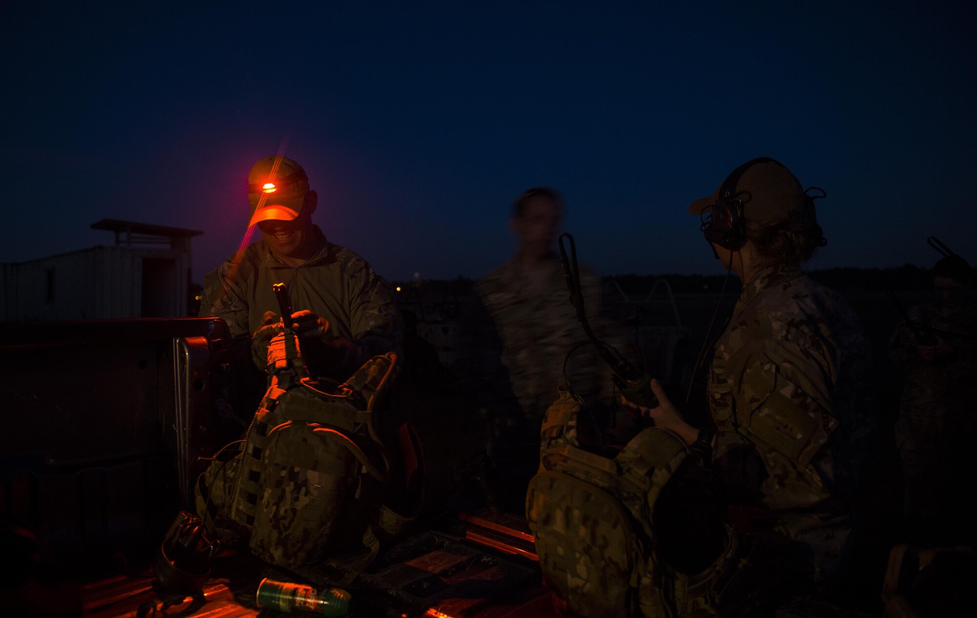 U.S. Air Force Special Operations Surgical Teams practice integrated operations during a Special Tactics exercise, Hurlburt Field, Fla., Oct. 16, 2015. Air Force Medicine is adapting the SOST model for battlefield care, to provide additional support for future combat operations. (U.S. Air Force photo by Senior Airman Christopher Callaway)