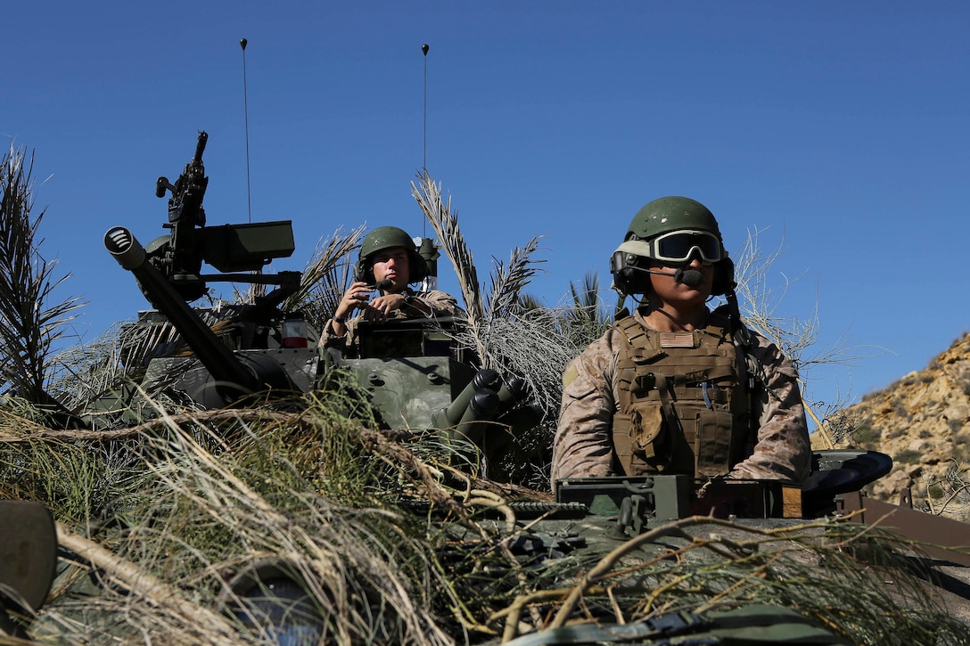 U.S. Marines scout for enemy positions during Trident Juncture 2015 in Almeria, Spain, Oct. 31, 2015. U.S. Marine Corps photo by Sgt. Sara Graham