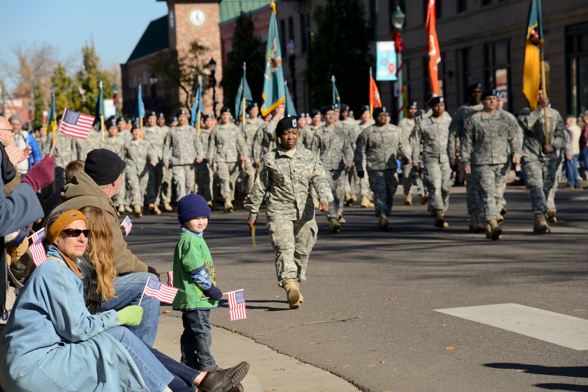 Colorado Springs area military members participate in Veterans Day parade > Peterson and