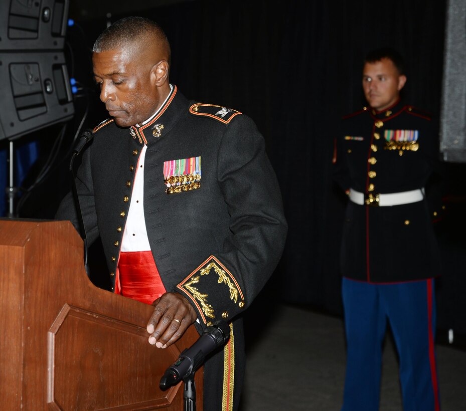 Marine Corps Logistics Base Albany officials, Marines, sailors, civilian-Marines, spouses and community leaders celebrate the Marine Corps’ 240th birthday with a ball at Darton State College, Albany, Ga., Nov. 5.  The event featured a traditional cake-cutting; remarks by the Commandant of the Marine Corps, Gen. Robert Neller, and guest speaker, retired Col. Terrence Reid, a former commander of the Maintenance Center, now Marine Depot Maintenance Command. Other activities during the evening included dinner, entertainment and dancing.