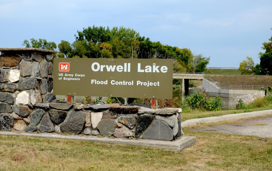 Orwell Lake main entrance off Ottertail County road 15, near Fergus Falls, Minn.