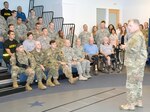 Army chief of staff Gen. Mark A. Milley visits with wounded service members during a town hall-style meeting at the Center for the Intrepid on Fort Sam Houston Nov. 4.