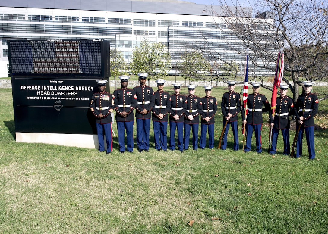 Celebration of the 240th birthday of the United States Marine Corp at DIA HQ in Washington, DC.