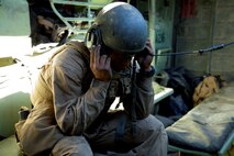 U.S. 1st Marine Division, Alpha Company, 3D Amphibious Assault Battalion conducts their Amphibious Assault Vehicle qualifications tables 1-9 for the first time at Yuma Proving Grounds, Ariz., on Nov. 6, 2015.  Alpha Company is conducting this training in preparation for future deployments. (U.S. Marine Corps photo taken by LCpl. AaronJames B. Vinculado/Released)