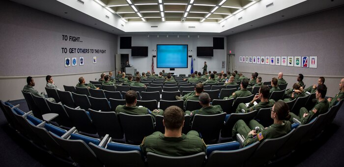 Aircrew members from various Air Mobility Command bases go over planning and procedures for Exercise Ultimate Reach 16, Nov. 4, 2015, at the command post on Pope Army Airfield, N.C. In support of our NATO allies, 18th Air force must be prepared to execute Rapid Global Mobility missions at any moment to any location in the world, for any duration of time. Training alongside allies and sister services allow the command to perfect the processes that make this possible. In conducting this exercise, 18th Air Force not only has the opportunity to train for this specific mission set, but also to continue to build relationships with the Army and NATO allies. (U.S. Air Force photo/Airman 1st Class Clayton Cupit)