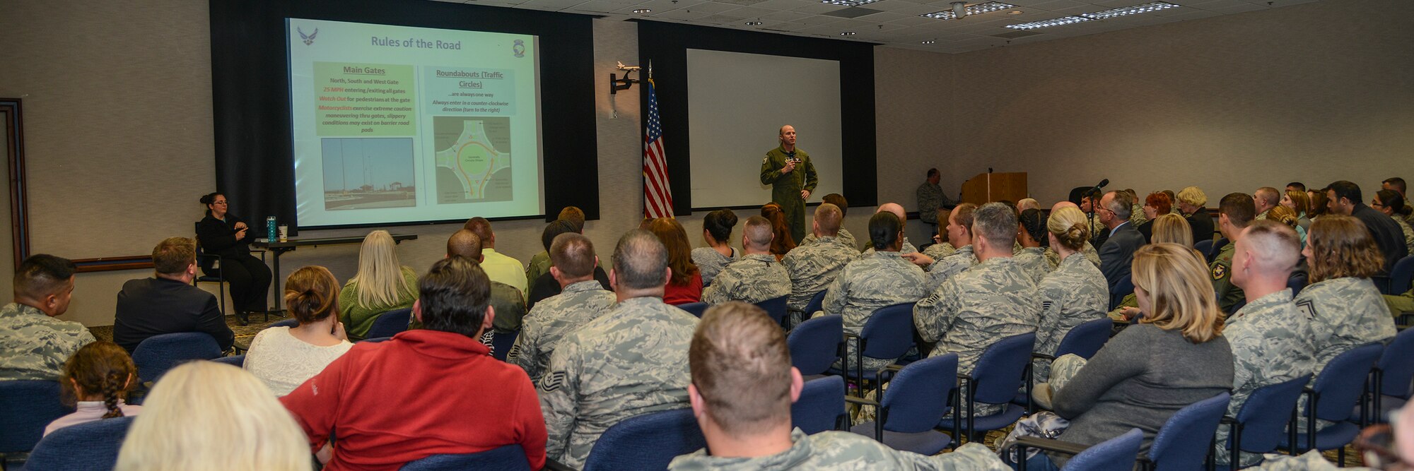 The semi-annual Edwards Town Hall meeting was held Nov. 4 at the Airman and Family Readiness Center. (U.S. Air Force photo by Rebecca Amber)