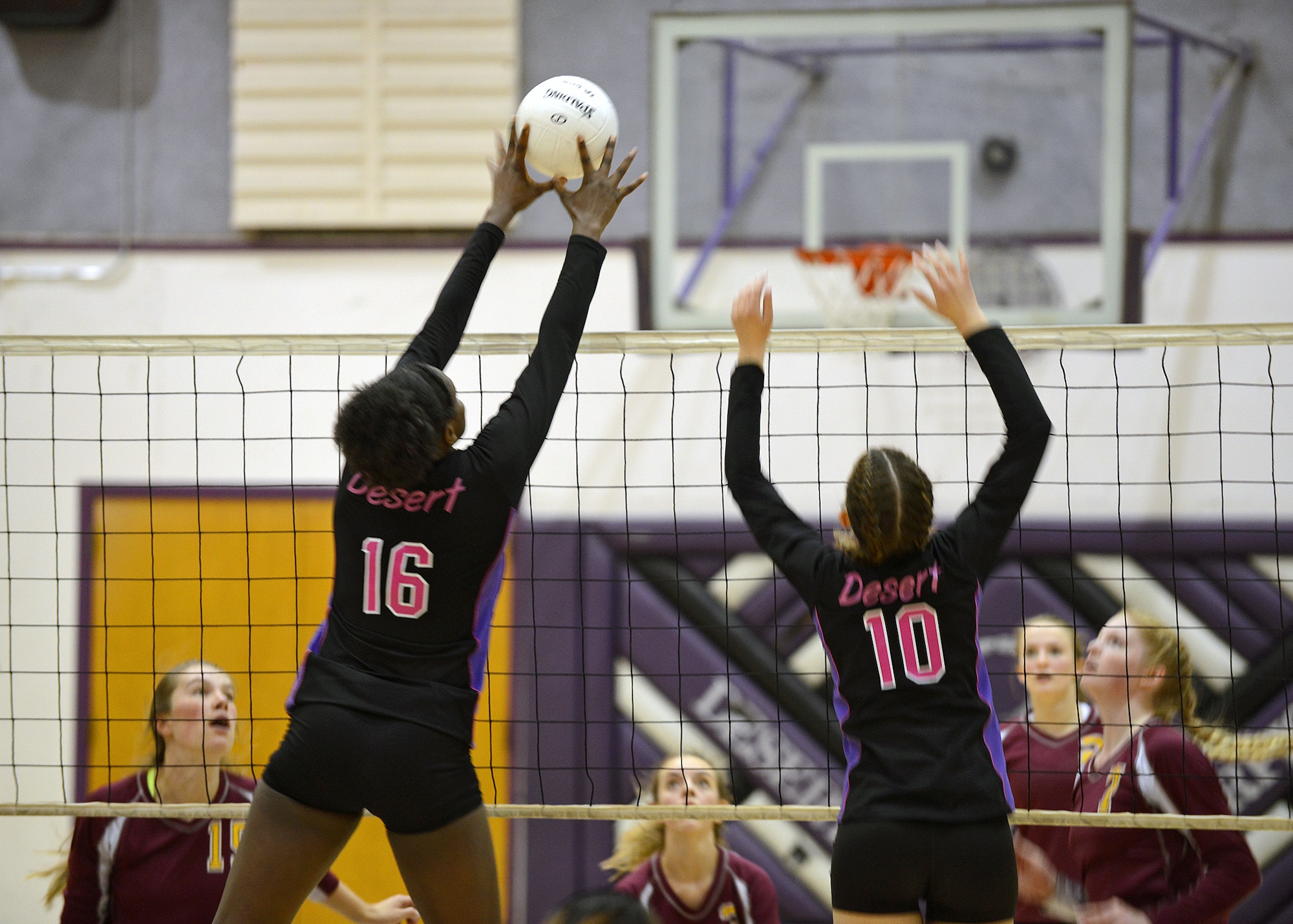 Girl, volleyball player