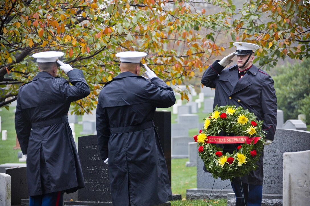 Gen. Shepherd Wreath-Laying