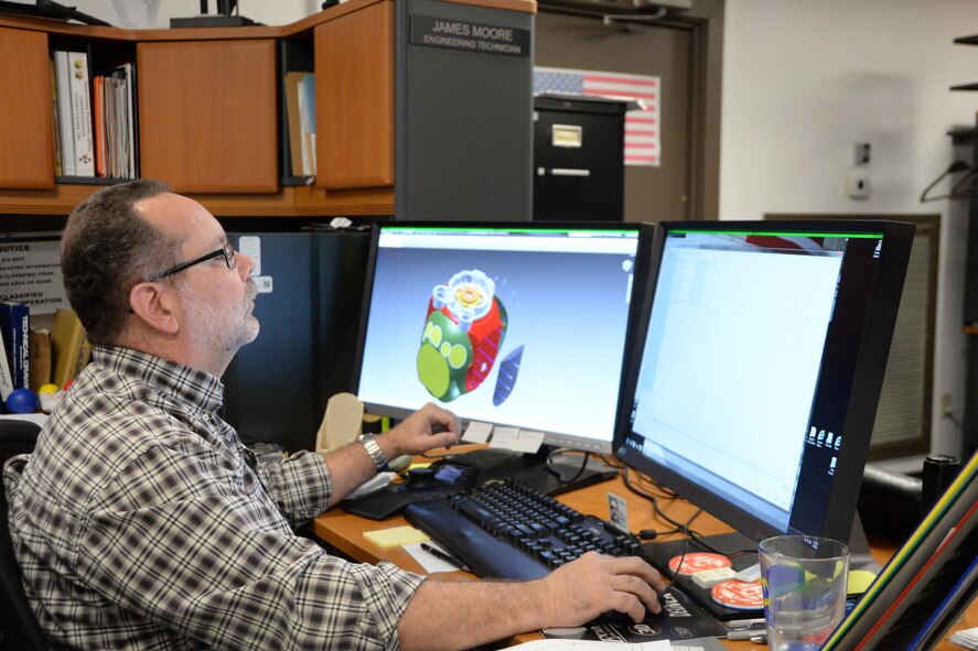 James Moore, 982nd Maintenance Squadron lead engineer tech, has been named the 2015 Air Education and Training Command Outstanding DOD Employee and Service Member with a disability Award Winner, his third MAJCOM award to date. (U.S. Air Force photo by Senior Airman Robert L. McIlrath)