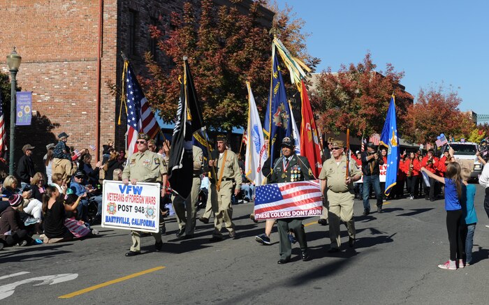 Yuba/Sutter Veterans Day Parade in Marysville, California, Nov. 11, 2015. Veterans Day is celebrated throughout the U.S. to honor those who have served and are serving in the Armed Forces. (U.S. Air Force photo by Staff Sgt. Robert M. Trujillo)  
