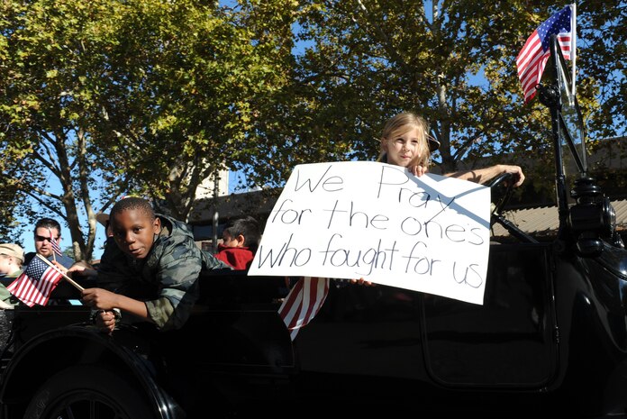 Yuba/Sutter Veterans Day Parade in Marysville, California, Nov. 11, 2015. Veterans Day is celebrated throughout the U.S. to honor those who have served and are serving in the Armed Forces. (U.S. Air Force photo by Staff Sgt. Robert M. Trujillo)