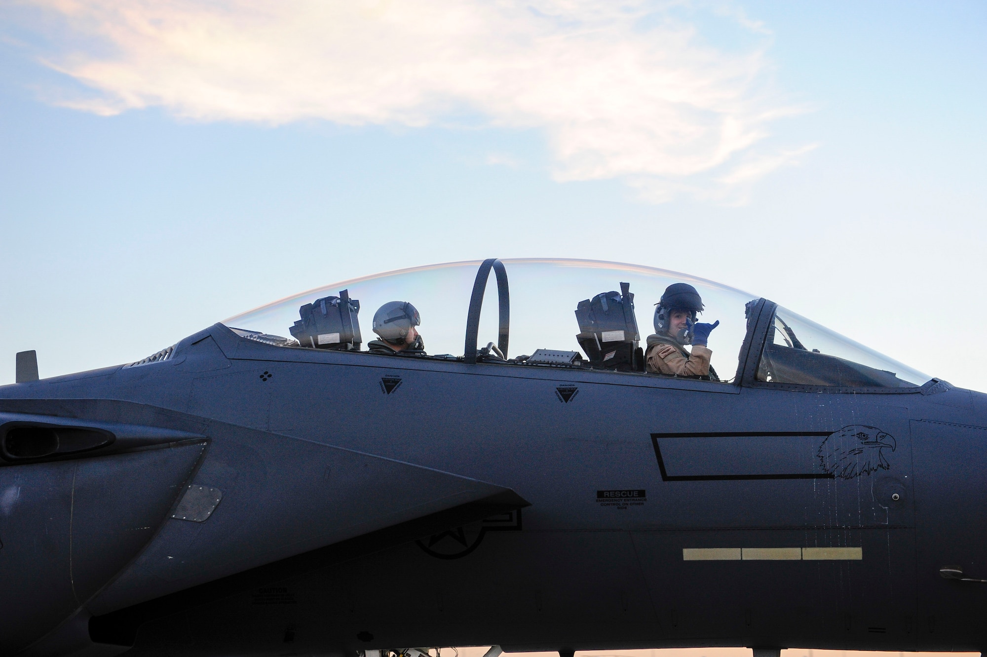 U.S. Air Force F-15E Strike Eagle taxis the runway on Nov. 12, 2015, at Incirlik Air Base, Turkey. The F-15Es from the 48th Fighter Wing, based at RAF Lakenheath, UK, will join U.S., Turkish, and other Coalition aircraft in supporting Operation Inherent Resolve and counter-ISIL missions in Iraq and Syria. (U.S. Air Force photo by Airman 1st Class Cory W. Bush/Released)