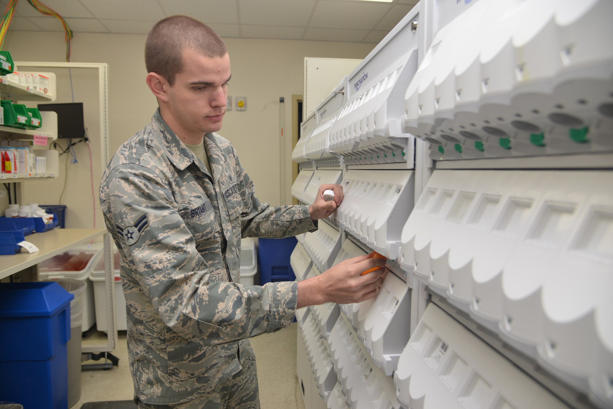 Airman 1st Class Joseph Bryant, 377th Medical Support Squadron, was selected by leadership for the Kirtland Warrior recognition. (Photo by Todd Berenger)
