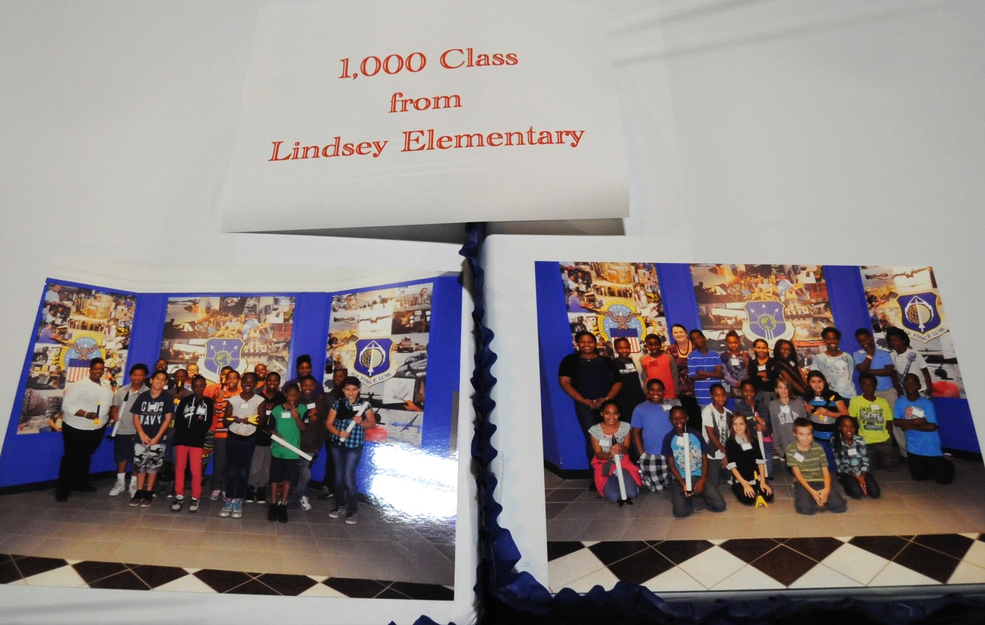 STARBASE Robins graduated their 1,000th class Nov. 6, 2015 at the Museum of Aviation, Robins Air Force Base, Georgia. STARBASE Robins started in April of 1996, and since that time has graduated more than 20,000 students from schools all over middle Georgia. (U.S. Air Force photo by Staff Sgt. Sarah Hanson/RELEASED)